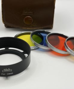 Vintage Walz Lens hood + filters for Canon 40mm