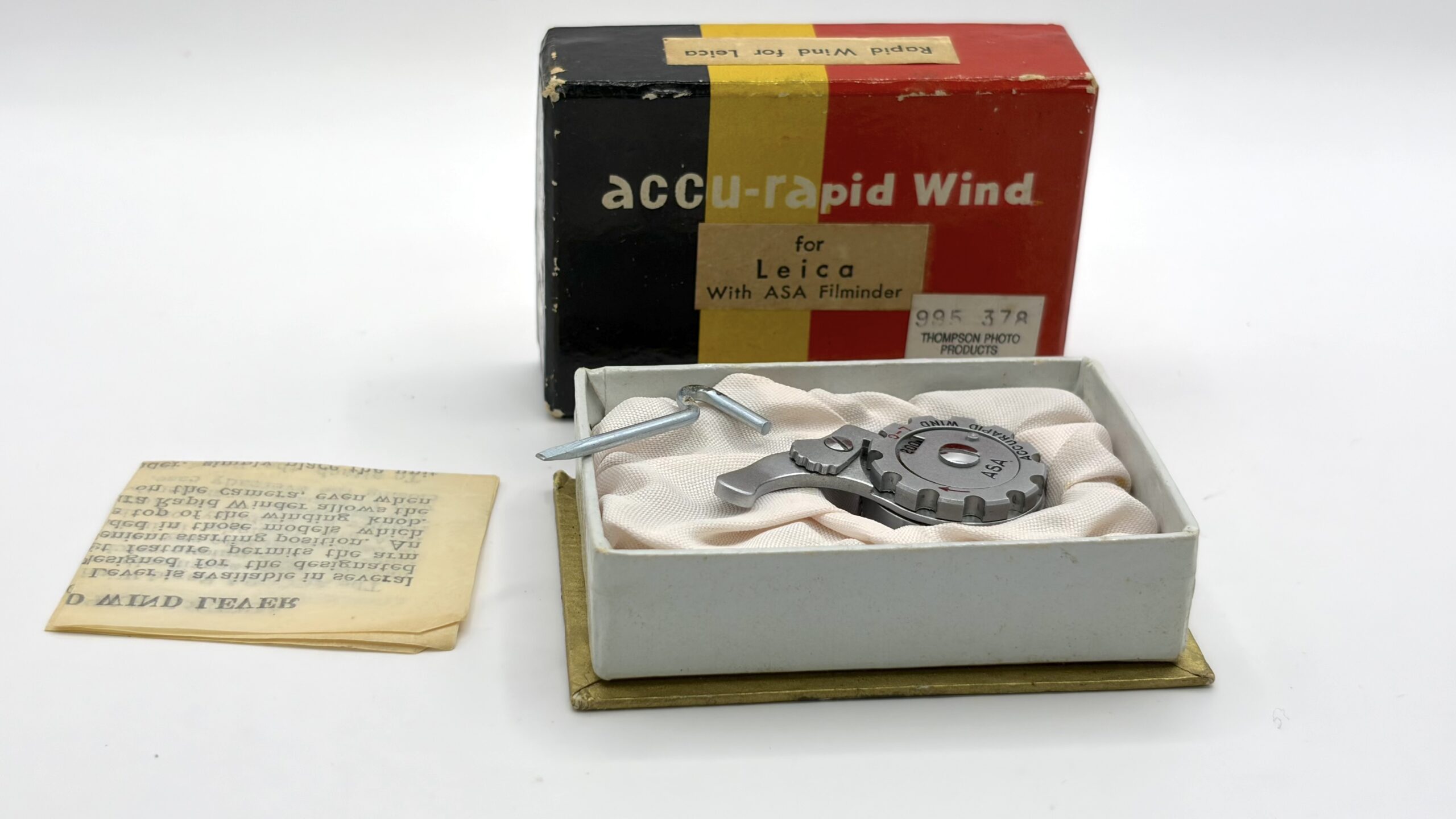 Leica Barnack Accurapid - Accu-Rapid film advancing attachment - boxed